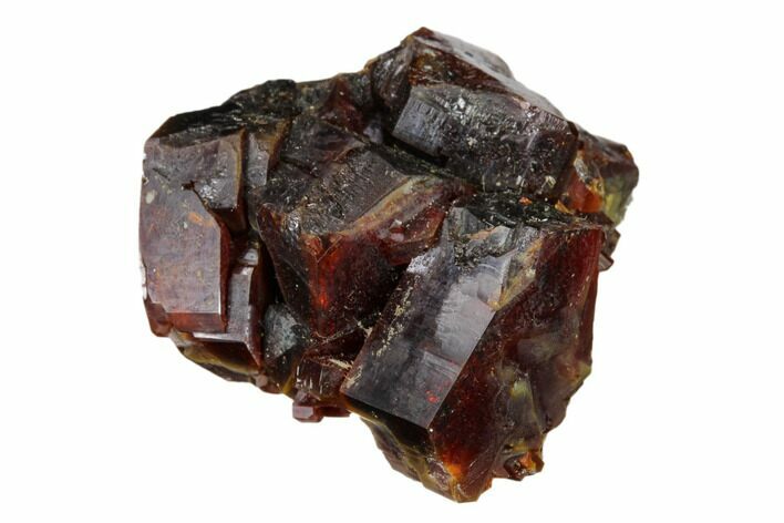 Deep Red Vanadinite Crystal Cluster - Huge Crystals! #157025